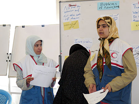 Afghan Red Crescent Volunteers held in Herat